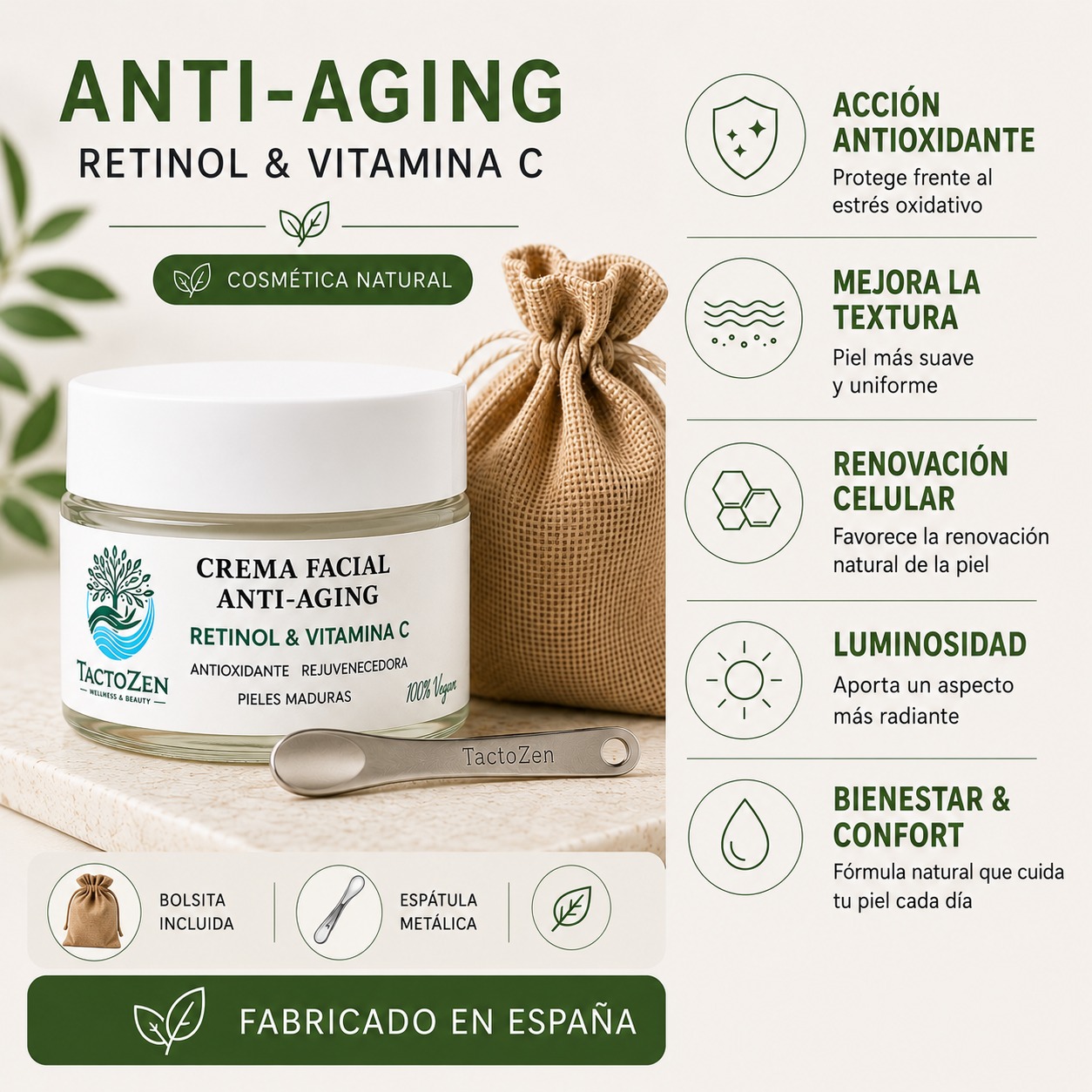 Pack Crema Facial Anti-Aging 50ml - Imagen 2